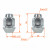 Гайка колесная M12x1,5x36, конус, ключ 19, закрытая, дакромет, 20 шт для а/м Chevrolet/Opel