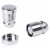 Секретки колесные (гайки) М12x1,5x33, конус, 2 ключа 19/21, хром, тип A, комплект из 4 штук + 2 головок для а/м Hyundai/KIA