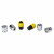 Секретки колесные (гайки) М12x1,5x33, конус, 2 ключа 19/21, хром, тип F, комплект из 4 штук + 2 головок для а/м Hyundai/KIA