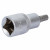 Головка торцевая 1/2"DR со вставкой HEX 6мм, L=55мм