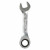 Ключ комбинированный трещоточный короткий 12мм PRO, пласт.подвес
