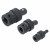 Набор карданов ударных 1/4", 3/8", 1/2" 3пр. пласт.подвес