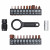 Отвертка динамометрическая 1/4" 1-6Нм, с битами 23 пр. (PH, HEX, TORX), кейс