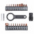 Отвертка динамометрическая 1/4" 2-8Нм, с битами 23 пр. (PH, HEX, TORX), кейс
