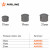 Колпачки на колесные болты/гайки 21 мм, серые матовые, пластик, 20 шт.+ съемник