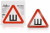 Знак "Шипы" ГОСТ, наружный, самоклеящийся (200*200 мм), в уп. 1шт.