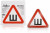 Знак "Шипы" ГОСТ, наружный, самоклеящийся (200*200 мм), в уп. 10 шт.