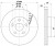Комплект тормозных дисков для автомобилей VW Polo Sedan (RUS) (10-) ZC передний d=288 (перфорированный / слотированный)