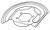 Кожух переднего правого тормозного диска для автомобилей Nissan Qashqai (06-) / X-Trail T31 (07-) / Juke (10-)