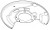 Кожух переднего левого тормозного диска для автомобилей Opel Astra J (10-)