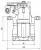 Суппорт тормозной для автомобилей Audi A4 (94-) задний правый d=38мм