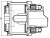 Суппорт тормозной для автомобилей BMW 5 E39 (95-)/X5 E53 (99-)/X3 E83 (04-) передний правый d=60мм