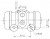 Цилиндр тормозной для автомобилей Fiat Ducato 230 (94-) / Peugeot Boxer (94-) задний левый / правый d=25.4мм