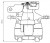 Суппорт тормозной для автомобилей Ford Transit (13-) / Tourneo Custom (12-) задний правый d=48мм (диск 288мм)