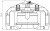 Суппорт тормозной для автомобилей BMW 5 F10/F11/F07 (10-)/7 F01/F02 (08-) передний левый d=60мм