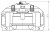 Суппорт тормозной для автомобилей BMW 5 F10/F11/F07 (10-)/7 F01/F02 (08-) передний правый d=60мм