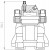 Суппорт тормозной для автомобилей Mercedes E W211 (02-) / W212 (09-) / S W221 (05-) задний левый d=42мм