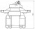 Суппорт тормозной для автомобилей Mercedes Sprinter (06-) / VW Crafter (06-) / (11-) задний правый d=51мм