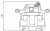 Суппорт тормозной для автомобилей Mercedes 190 W201 (82-) (тормозная система ATE) передний левый d=54мм