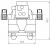 Суппорт тормозной для автомобилей Mercedes C W204 (07-)/E C207 (09-) задний правый d=38мм (диск 10мм)