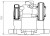 Суппорт тормозной для автомобилей Mercedes Vito W638 (96-) / V W638 (96-) (тормозная система ATE) задний правый d=33мм