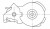 Ролик приводного ремня для автомобилей Ford Maverick (01-)/Mondeo III (00-) 2.5i/3.0i [AJ] с натяжным механизмом помпы