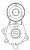 Ролик приводного ремня для автомобилей Chery Amulet A15 (03-) 1.5i/1.6i (с натяжным механизмом)