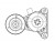 Ролик приводного ремня для автомобилей Volvo 850 (91-)/960 (90-)/S70 (96-) 2.5d (с натяжным механизмом)