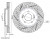 Диски тормозные для автомобилей Chery Tiggo 4 (17-) / Tiggo 4 Pro (19-) передний d=283 PRO (перфорированный / слотированный / окрашенный)