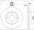 Диски тормозные для автомобилей Audi 80 / 90 / 100 (78-) передний d=256