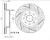 Диски тормозные для автомобилей Kia Rio I (00-) DOHC R14 передний d=254 PRO (перфорированный / слотированный / окрашенный)