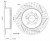 Диски тормозные для автомобилей Toyota RAV4 (00-) / Chery Tiggo T11 (06-) / FL (13-) 1.6i / 3 (16-) 1.6i задний d=303 PRO (перфорированный / слотированный / окрашенный)