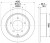 Диски тормозные для автомобилей Dodge Caliber (06-) / Jeep Compass (06-) задний d=262 окрашенный