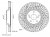 Диски тормозные для автомобилей Lexus RX (09-) / NX (14-) передний d=328 (thk28) PRO (перфорированный / слотированный / окрашенный)