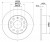Диски тормозные для автомобилей Skoda Octavia A5 (04-) / VW Golf V (03-) задний d=256 окрашенный