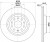 Диски тормозные для автомобилей Audi A3 (03-) / VW Golf V (03-) / Golf VI (08-) задний d=310