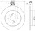 Диски тормозные для автомобилей Toyota Yaris (05-) (а / м c ABS) задний d=259 окрашенный
