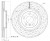 Диски тормозные для автомобилей BMW X1 (F48) (14-) / Mini Countryman (16-) передний d=330 PRO (перфорированный /окрашенный)