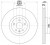 Диски тормозные для автомобилей Volvo XC90 (15-) / XC60 (17-) / S60 (19-) / V90 (16-) передний d=345 окрашенный