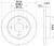 Диски тормозные для автомобилей Ford Fiesta (96-) / Mazda 121 (96-) передний d=240