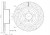 Диски тормозные для автомобилей BMW X3 (F25) (10-) / X4 (F26) (11-) задний d=330 PRO (перфорированный / окрашенный)
