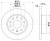 Диски тормозные для автомобилей Skoda Octavia A5 (04-) / VW Golf V (03-) задний d=253 h=51.2 PRO (перфорированный / слотированный / окрашенный)