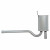 Глушитель для автомобилей Audi A4 (94-) 1.8i дополнительный (резонатор) (алюминизированная сталь)