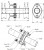 Соединение труб глушителя (комплект фланцев в сборе) FL-45 L=232мм (алюминизированная сталь)