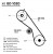 Ремень ГРМ для автомобилей Toyota Land Cruiser Prado (02-)/(09-) 2.5d/3.0d [KD] (97*25) (HNBR стекловолок.)