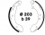 Колодки тормозные барабанные для автомобилей Nissan Almera N15 (95-) 203x39