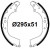 Колодки тормозные для автомобилей Great Wall Safe (02-) / Jac T6 (18-) / Toyota Hilux (97-) / 4Runner (95-) / Hiace (89-) барабанные