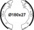 Колодки тормозные для автомобилей Toyota Vitz (99-)/FunCargo (99-)/Platz (00-)/Yaris (99-)/Echo (99-)/Vios (02-) барабанные