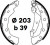 Колодки тормозные барабанные для автомобилей Suzuki SX4 (06-) 220x36