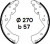 Колодки тормозные барабанные для автомобилей Ford Ranger (99-) / Mazda BT-50 (06-) 270x57мм